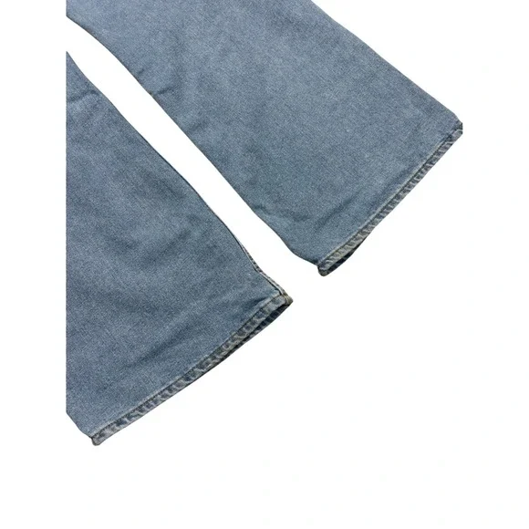 Love For Humanity Jeans Womens Denim Light Wash Wide Leg Cargo Pants - Picture 6 of 9